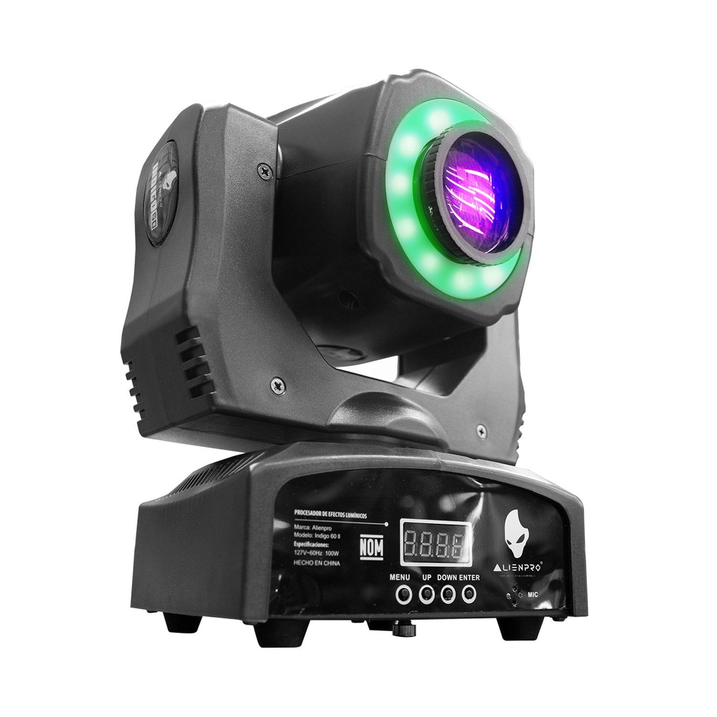 Set Cabeza Móvil LED Índigo 60 II 100W Alienpro de 7 Colores