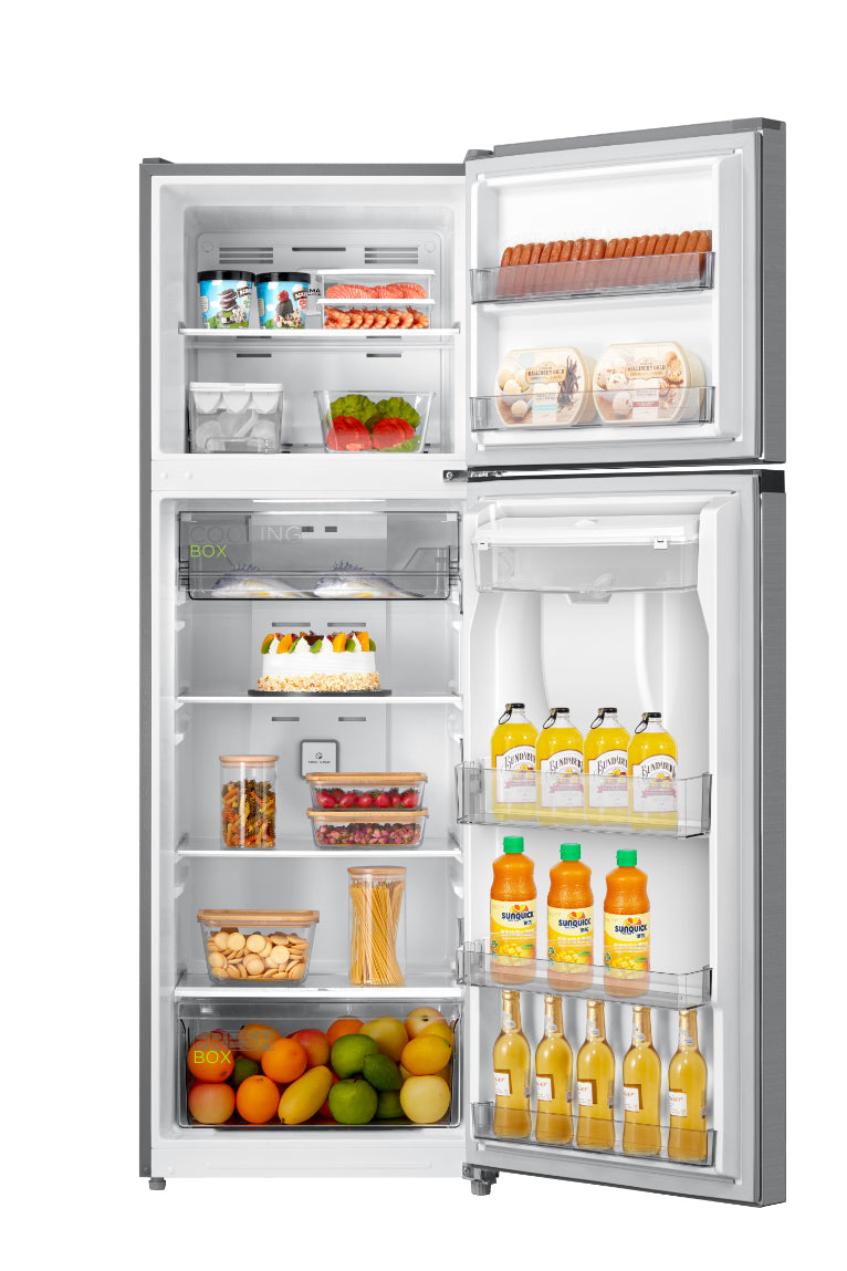 Refrigerador Top Mount Smart Sensor Bru Steel 13 Pies Cúbicos