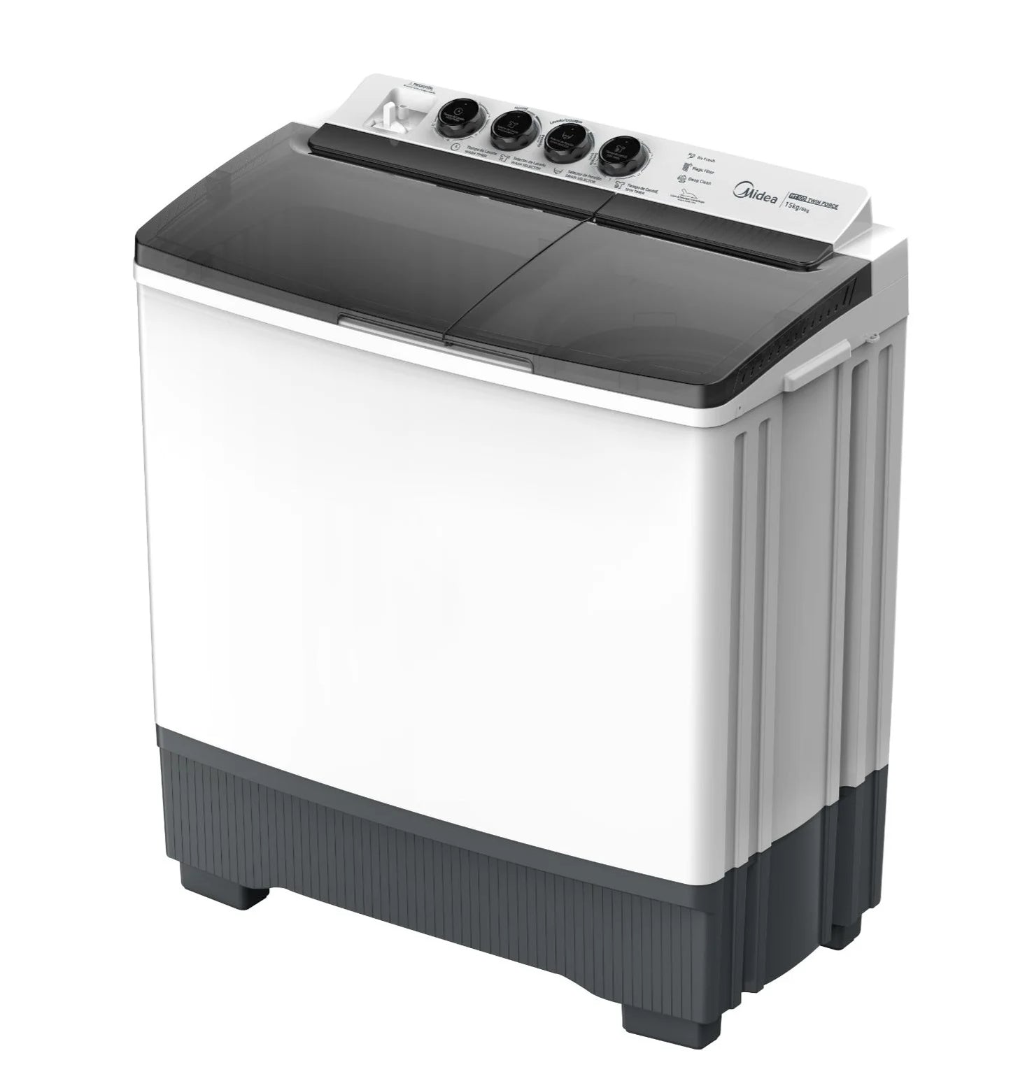 Lavadora Semiautomática Dos Tinas 15Kg Twin Force Pulsator Blanca