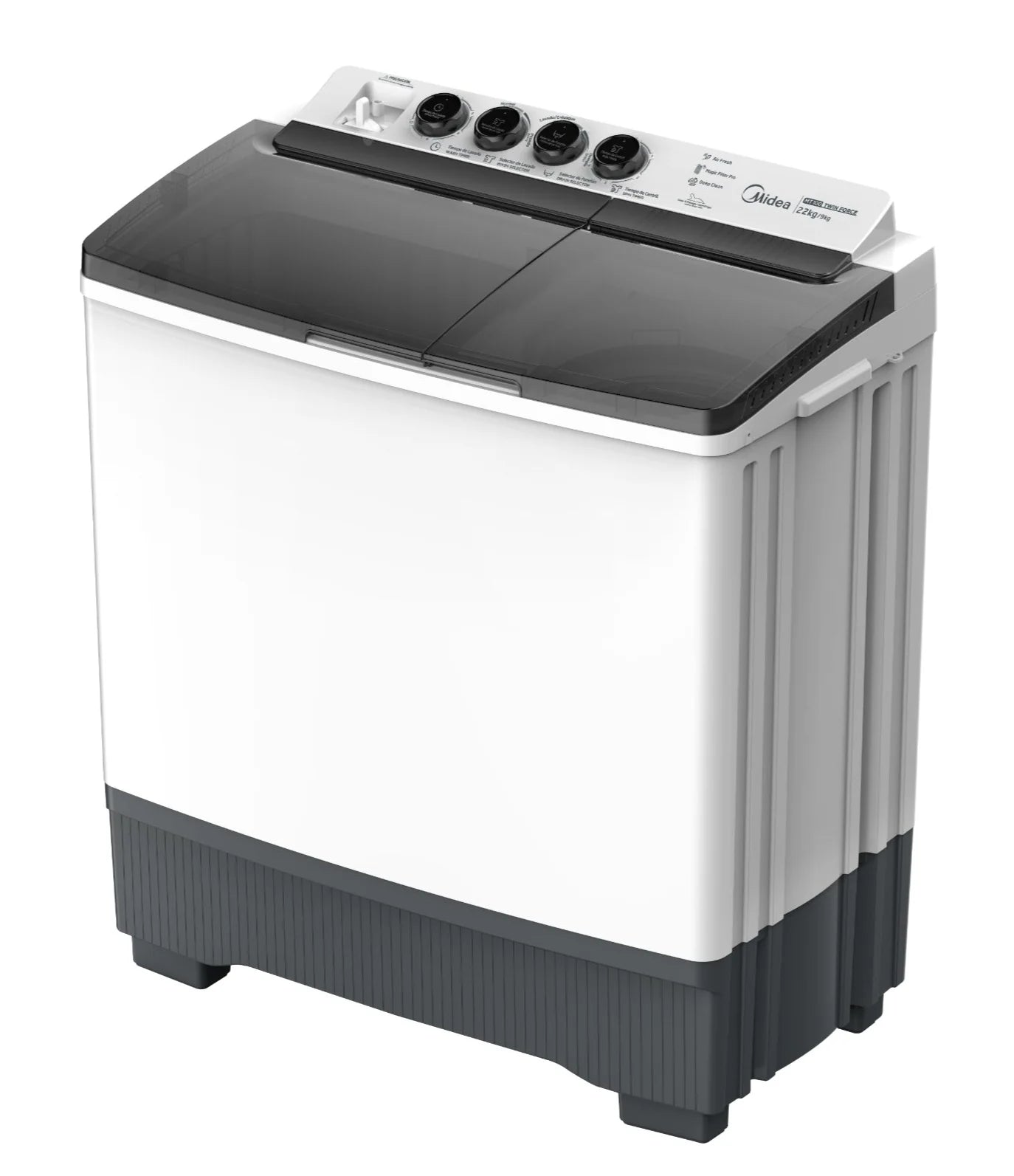 Lavadora Semiautomática Dos Tinas 22Kg Twin Force Pulsator Blanca