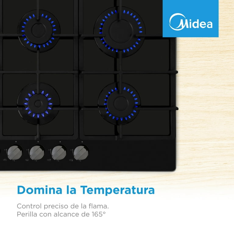Parrilla Empotrable a Gas 30” Midea- Cristal Templado