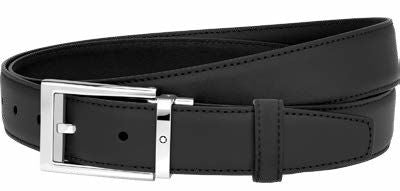 Cinturón de Piel Hebilla Rectangular