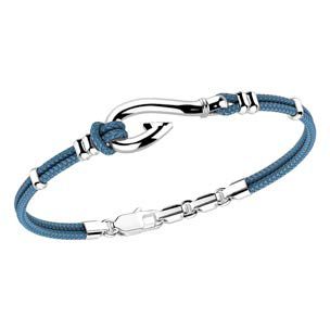 Brazalete Anzuelo Azul Plata