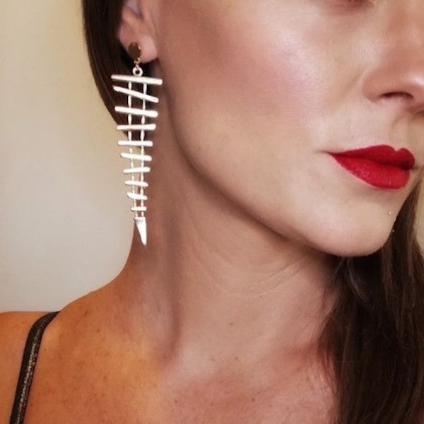 Aretes Diva-Baño de Oro 18K