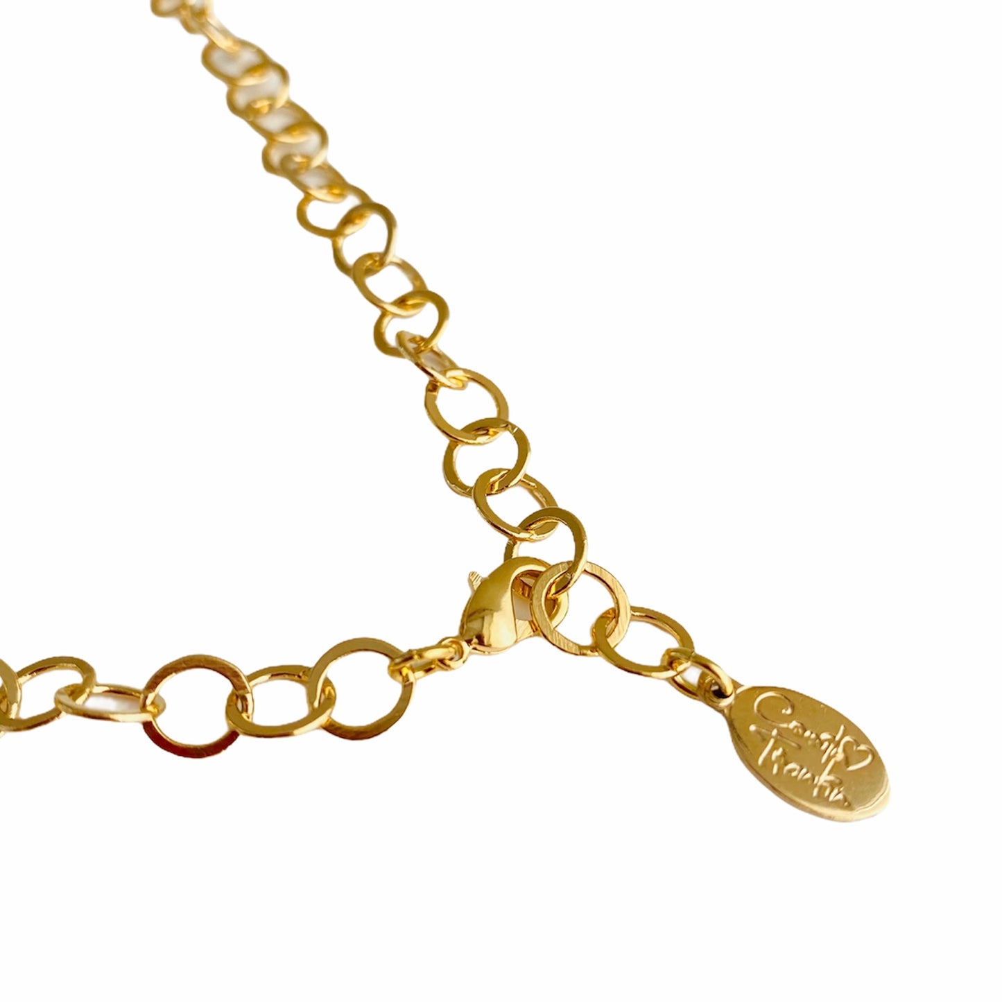 Cadena Choker Elo Redondo- Baño de oro 18K-Dorada