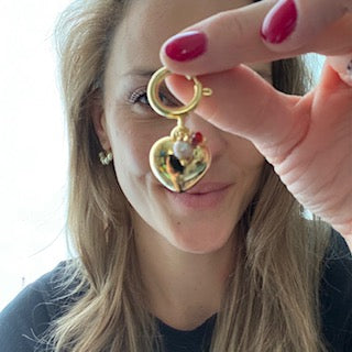 Dije Corazón Grande Baño de Oro 18K