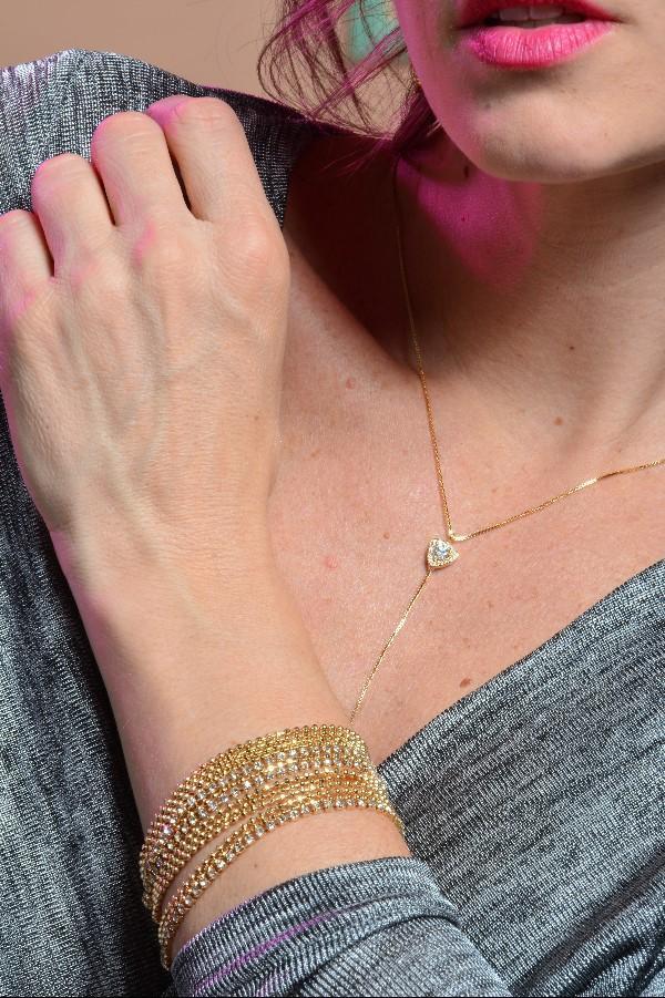 Pulsera Brillo - Baño Oro 18k