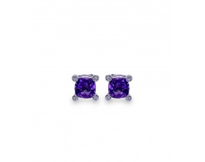 ARETES 14K OB AMATISTA