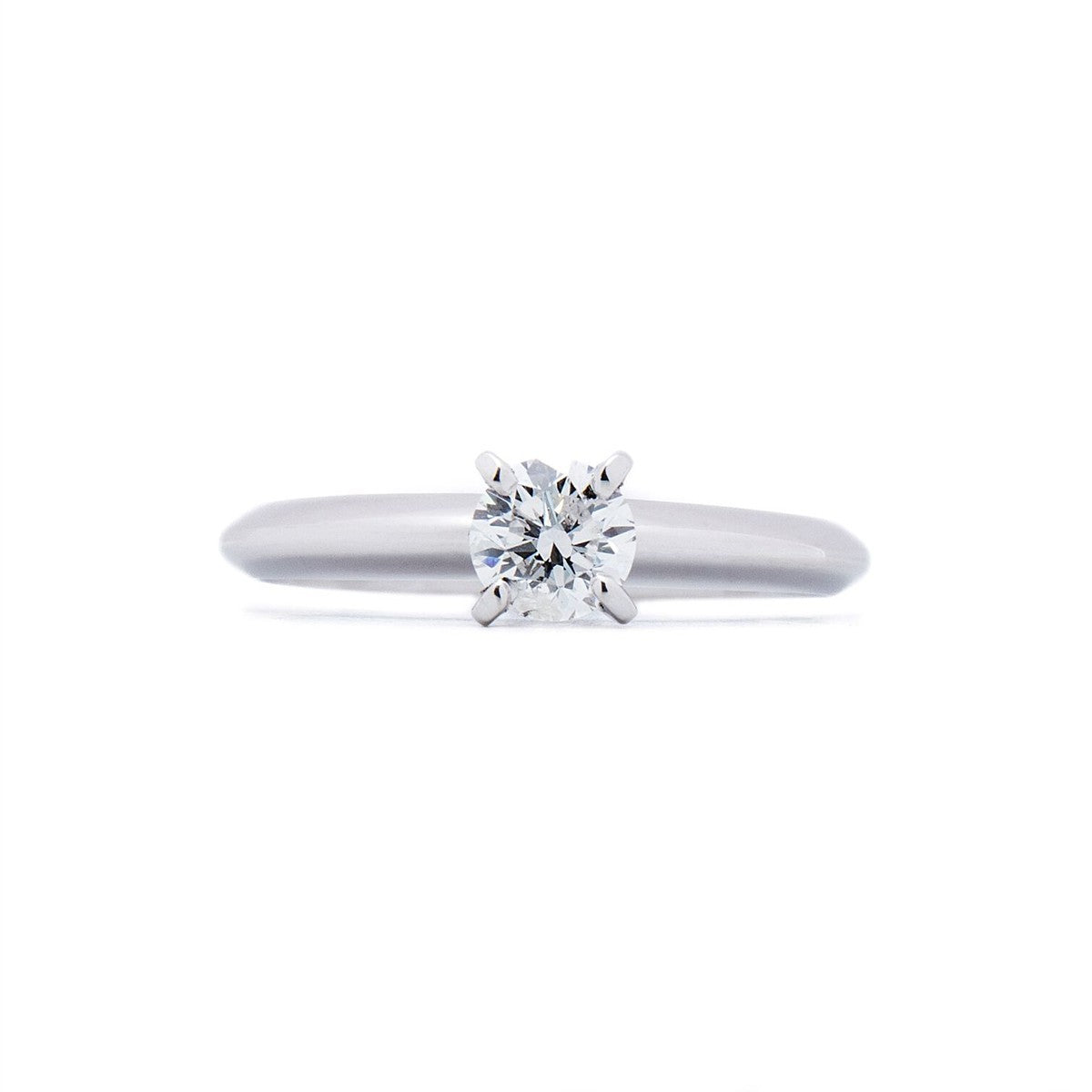 Anillo Solitario 14 K Oro Blanco .30CT HSI