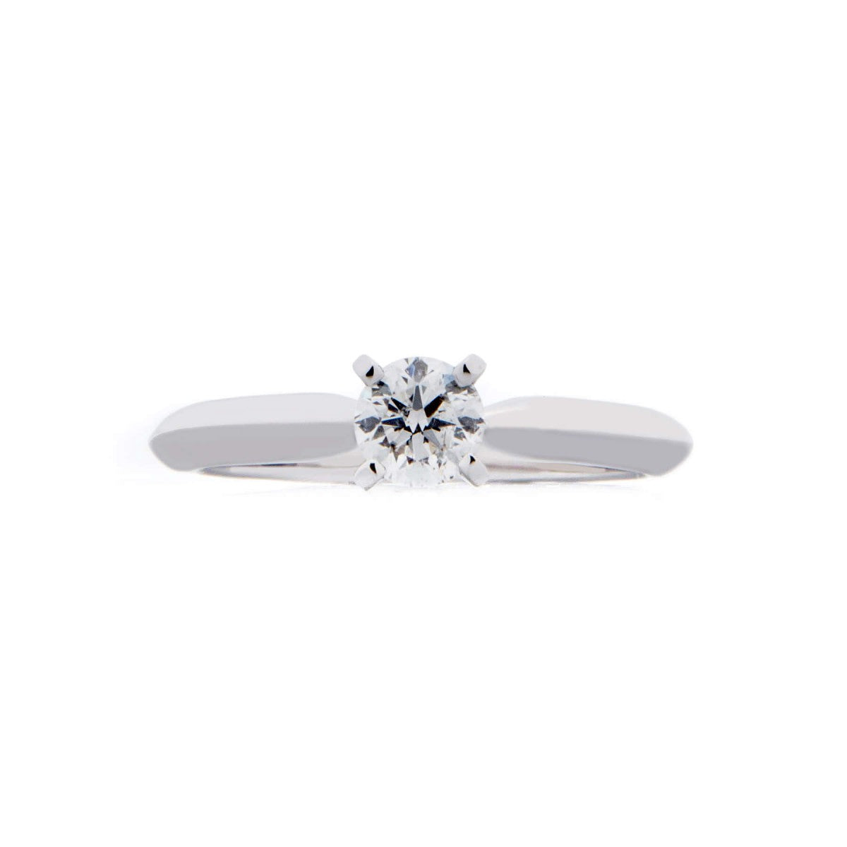 Anillo Solitario 14 K Oro Blanco .40CT GSI