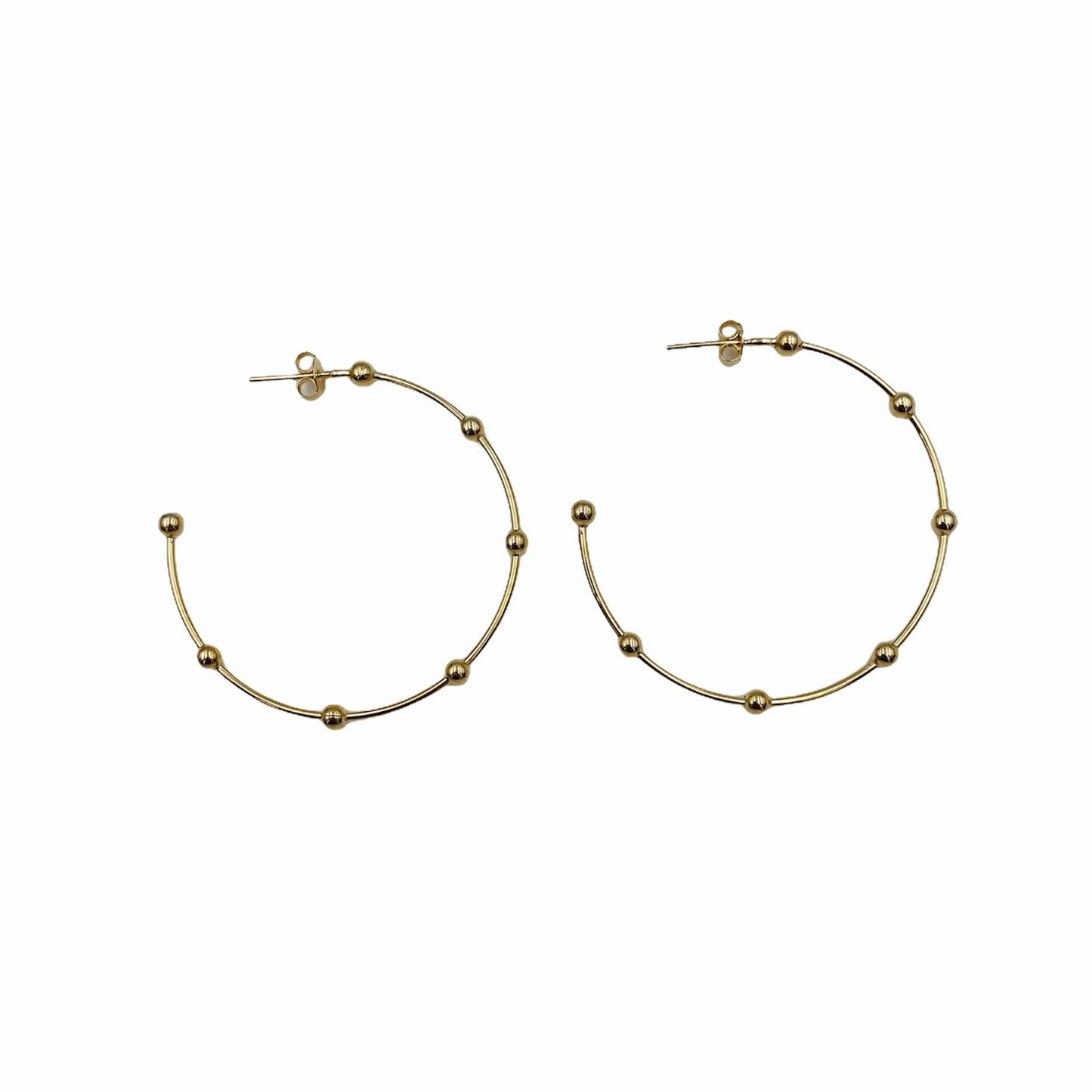 Arracadas Doradas - Baño de Oro 18K