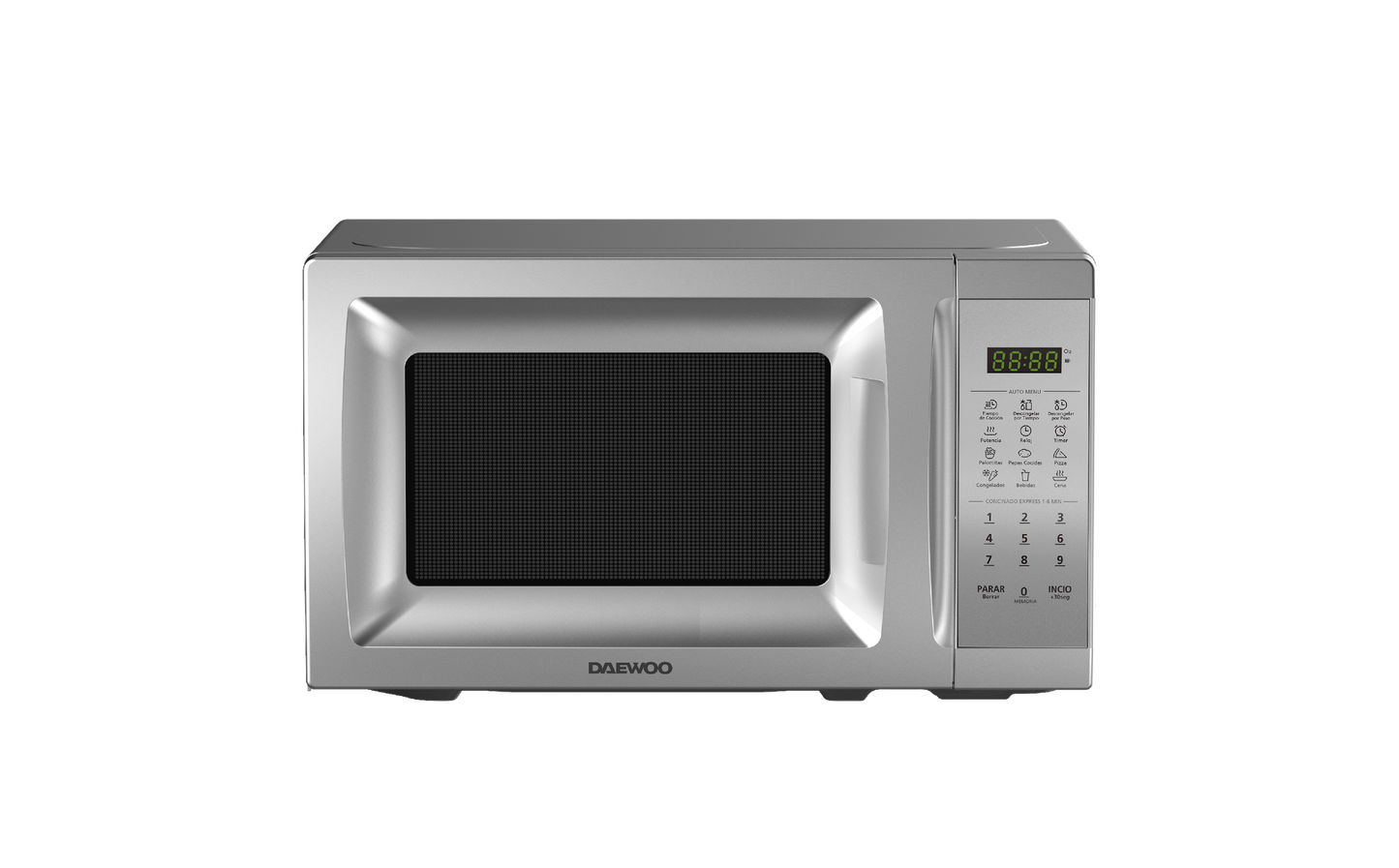 HORNO MICROONDAS DAEWOO MODELO DMDP07S2CB 20L / 0.7 PIES CÚBICOS NEGRO