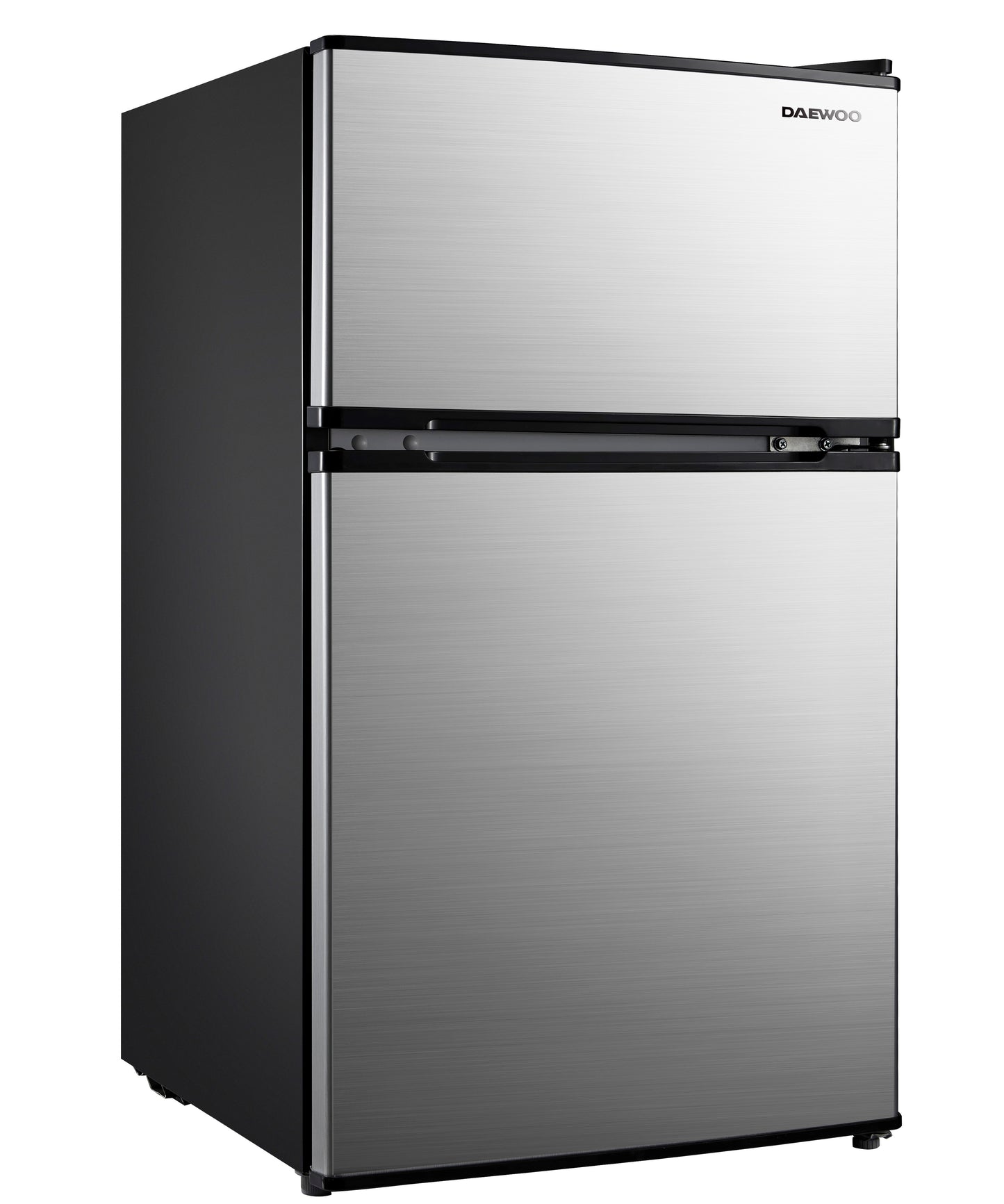 REFRIGERADOR DAEWOO COMPACTO DOS PUERTAS MODELO DWRT96CCDLS 3.4 PIES CÚBICOS /96 L GRIS