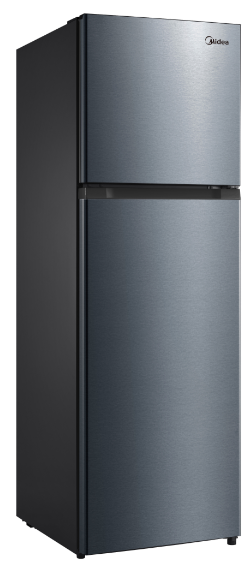REFRIGERADOR MIDEA TOP MOUNT MODELO MRTN09G2NCS 9 PIES CÚBICOS / CAPACIDAD TOTAL 253.9 L GRIS