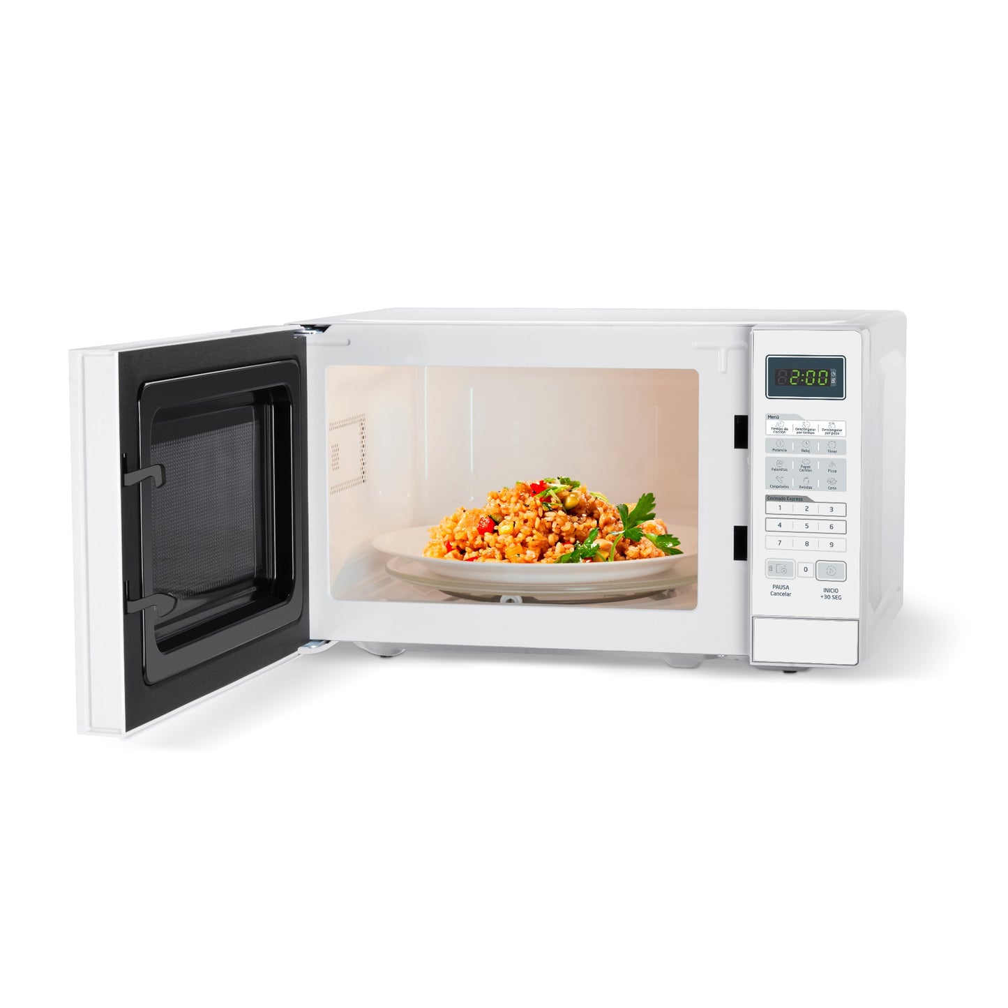 HORNO MICROONDAS MIDEA MODELO MMDR07S2WW 20L / 0.7 PIES CÚBICOS BLANCO