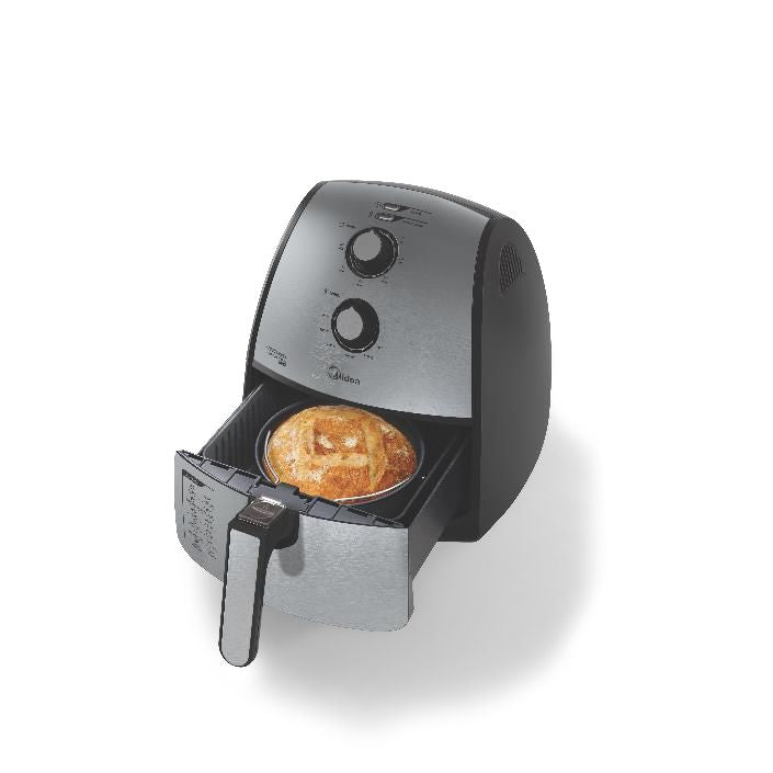FREIDORA DE AIRE ELÉCTRICA 4.0L MIDEA MODELO MAF4N2SDSS2 NEGRO CON ACERO INOXIDABLE
