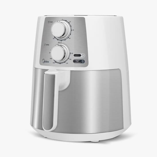 FREIDORA DE AIRE ELÉCTRICA 3.5L MIDEA MODELO MAF35N2SEG BLANCO CON DOBLE ACERO INOXIDABLE