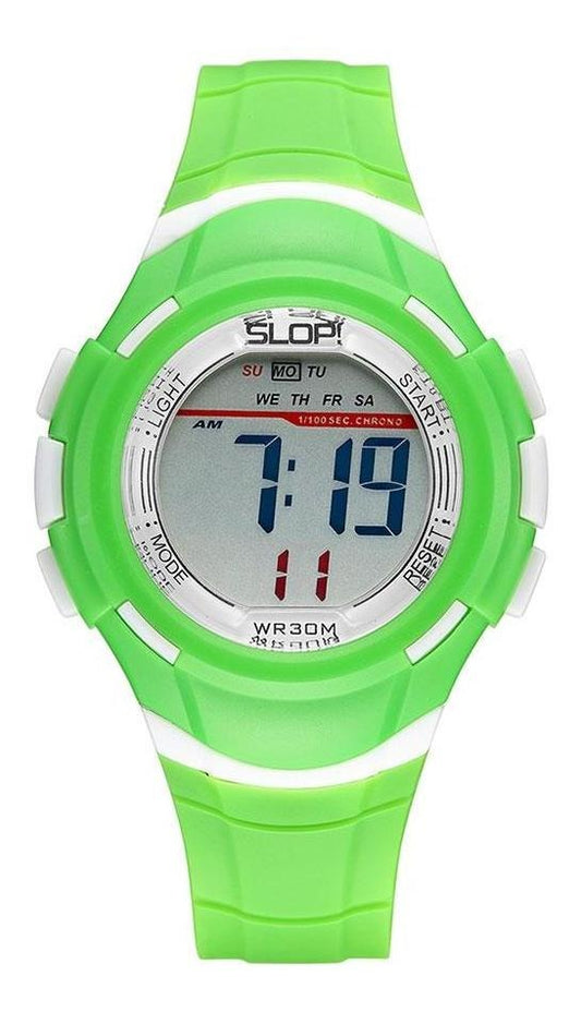 Reloj Slop Deportivo Verde SW85596 De Plástico Para Unisex