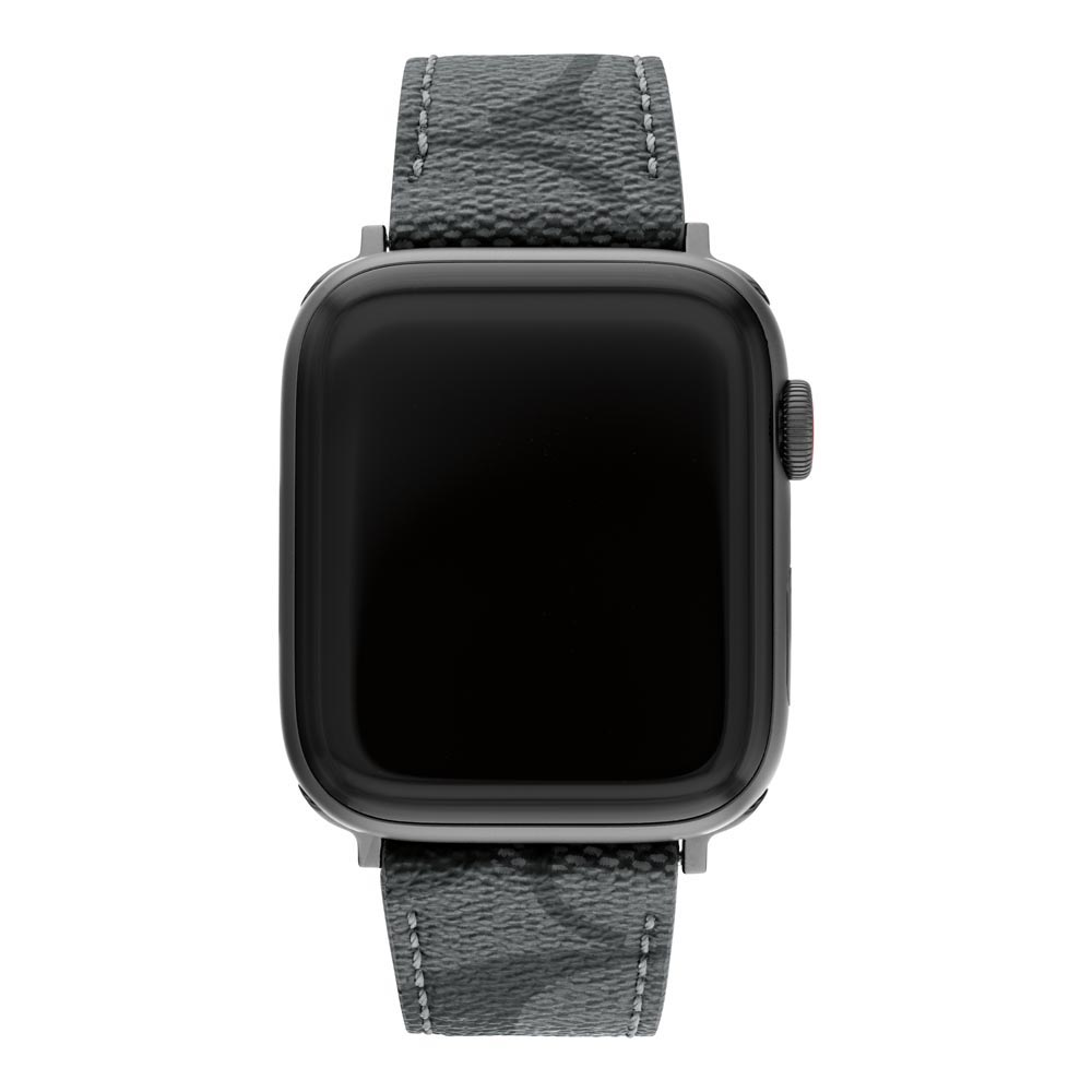 Correa Coach Canvas Leather Compatible Apple Watch Hombre