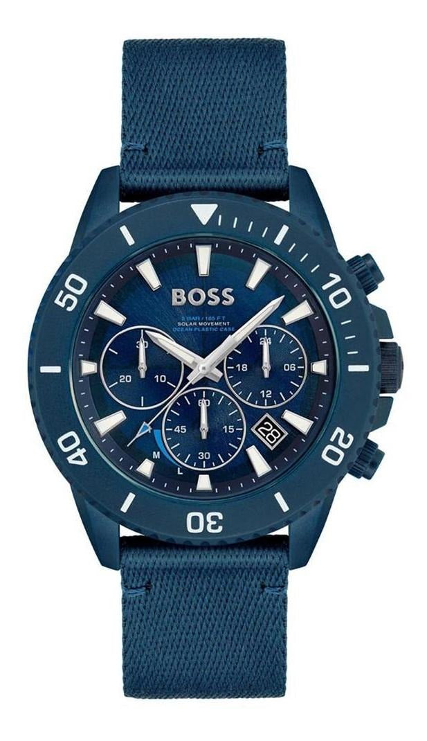 Reloj Solar Hugo Boss Hombre Tela 1513919 Admiral