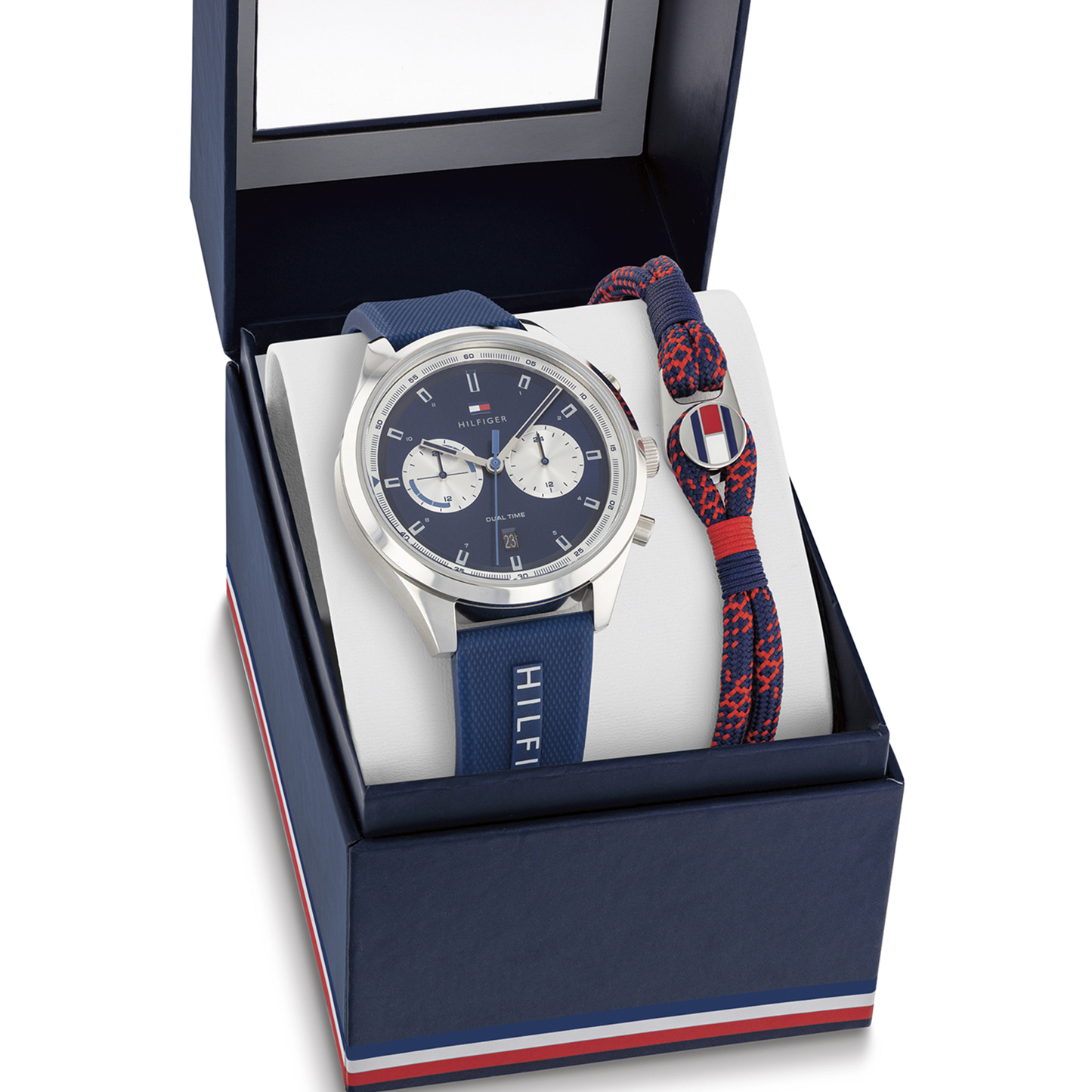 Set Reloj Pulsera Tommy Hilfiger Hombre Silicona 2770122