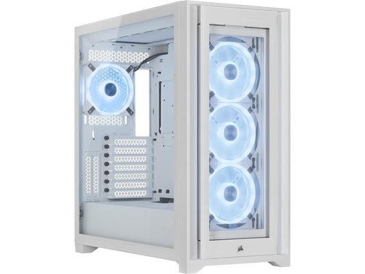 Gabinete Corsair iCUE 5000x Ql con Ventana Rgb Midi-Tower