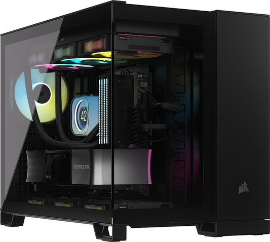 Gabinete Corsair iCUE Link 2500x Rgb con Ventana Negro