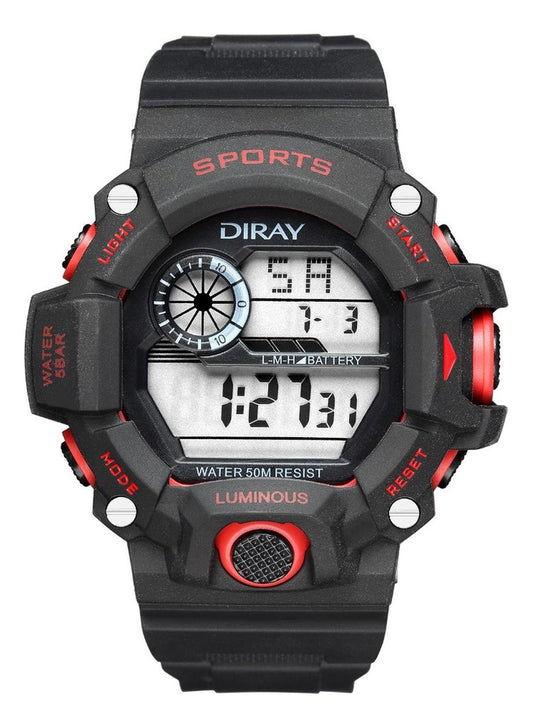 Reloj Diray Gents Black Negro DR340G3 De Resina Hombre