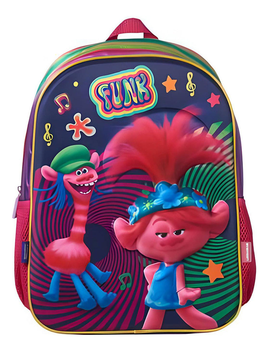 Mochila 3D Escolar Trolls 2 Funk Urbania TR01015MB Unisex