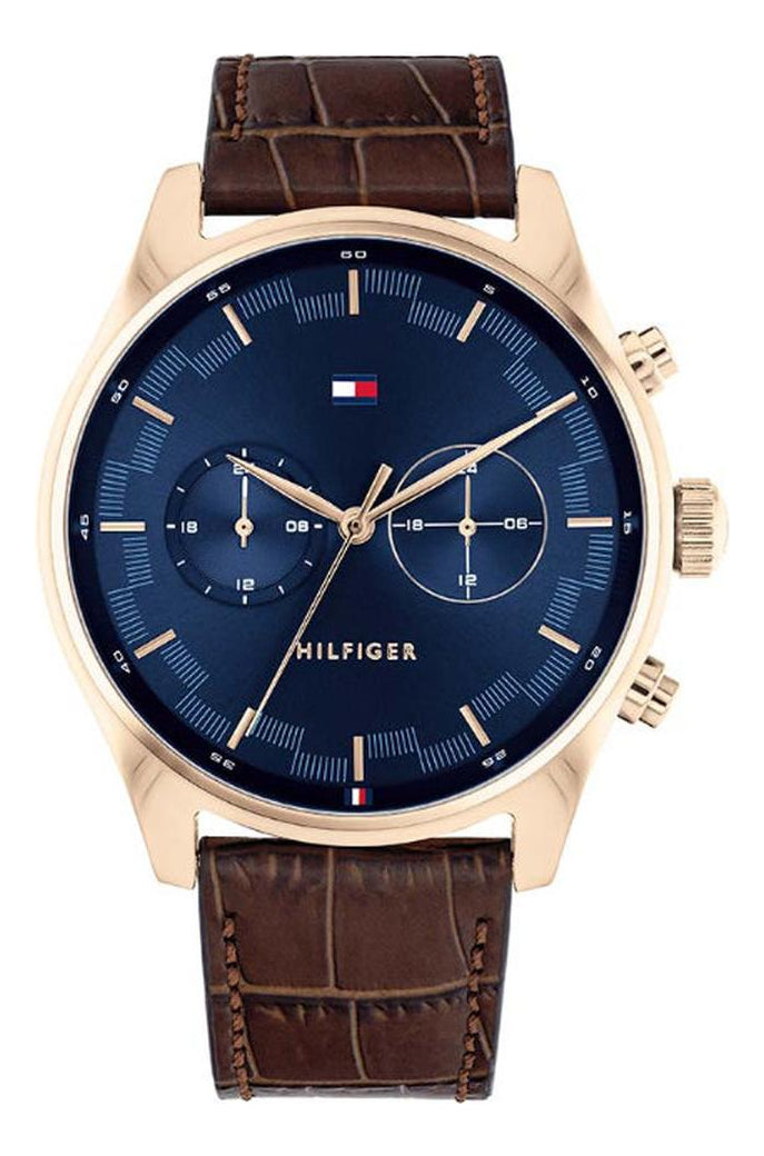 Reloj Tommy Hilfiger Hombre Cuero 1710423 Sawyer