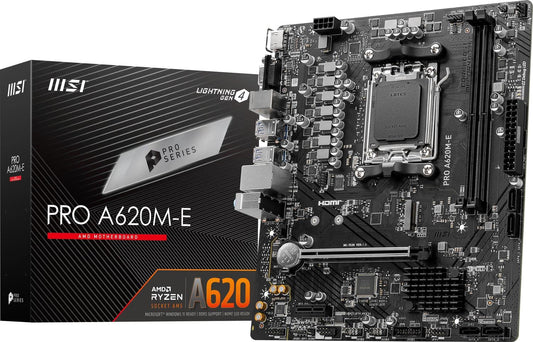 Tarjeta Madre Msi Micro-ATX Pro A620m-e S-am5 Amd A620 Hdmi