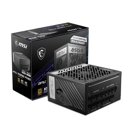 Fuente de Poder Msi Mpg A1000g Pcie5 80 Plus Gold Modular