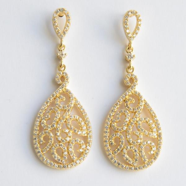 Aretes Fiesta - Baño Oro 18k