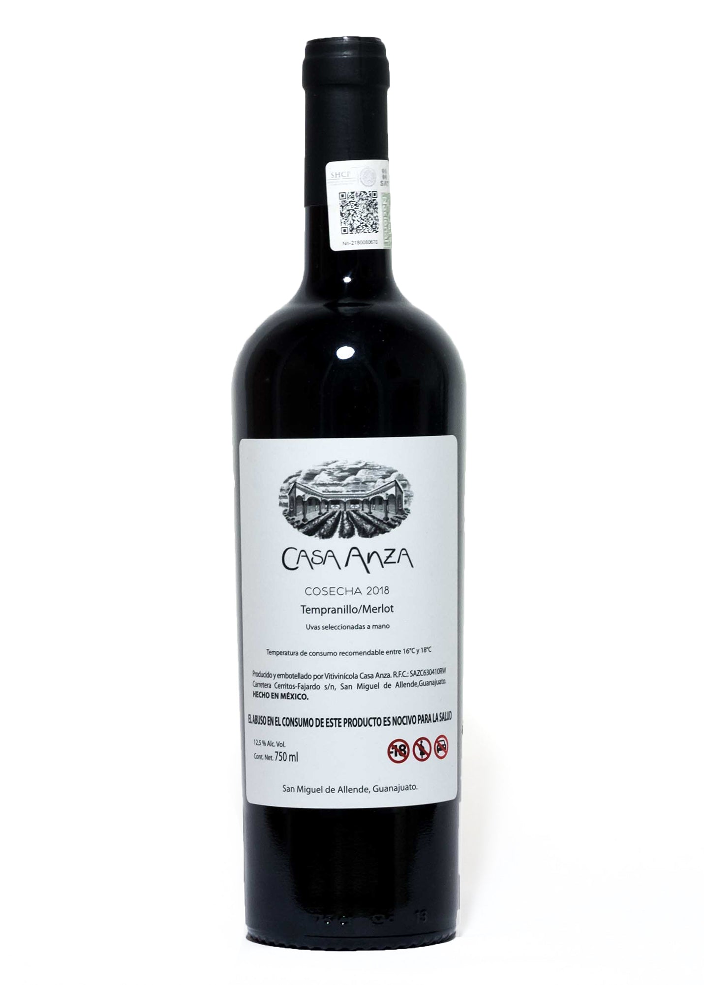 CASA ANZA Tempranillo / Merlot 2018