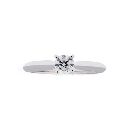 Anillo Solitario 14 K Oro Blanco .40CT GSI