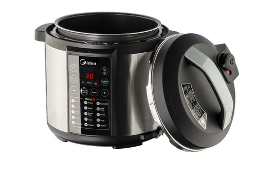 OLLA DE PRESIÓN ELÉCTRICA 6.0 L MIDEA MODELO MPC6N2SDSS ACERO INOXIDABLE